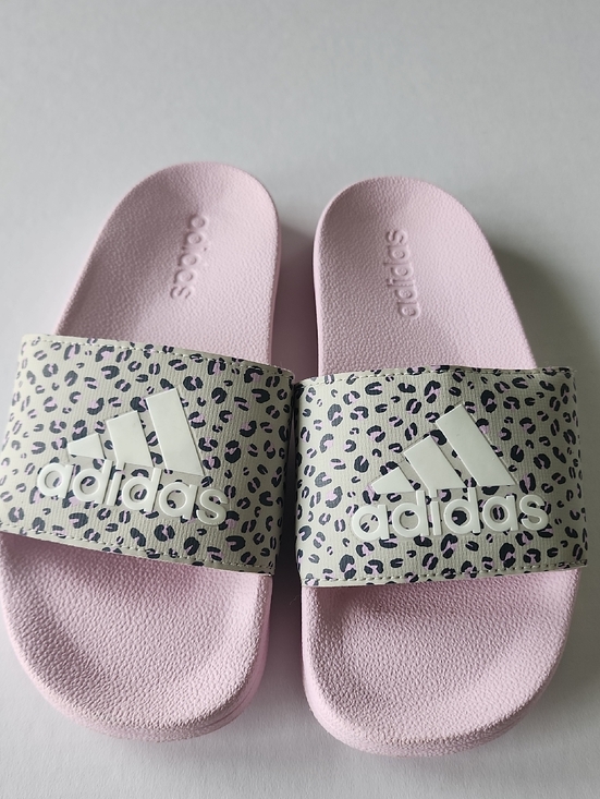 adidas Other - Adidas Adilette Showerpink Leopard Slip On Sandal Slides, Size  US 4